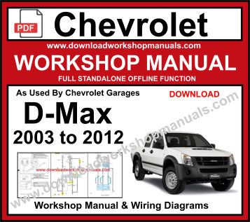 Chevrolet DMAX Workshop Repair Service Manual